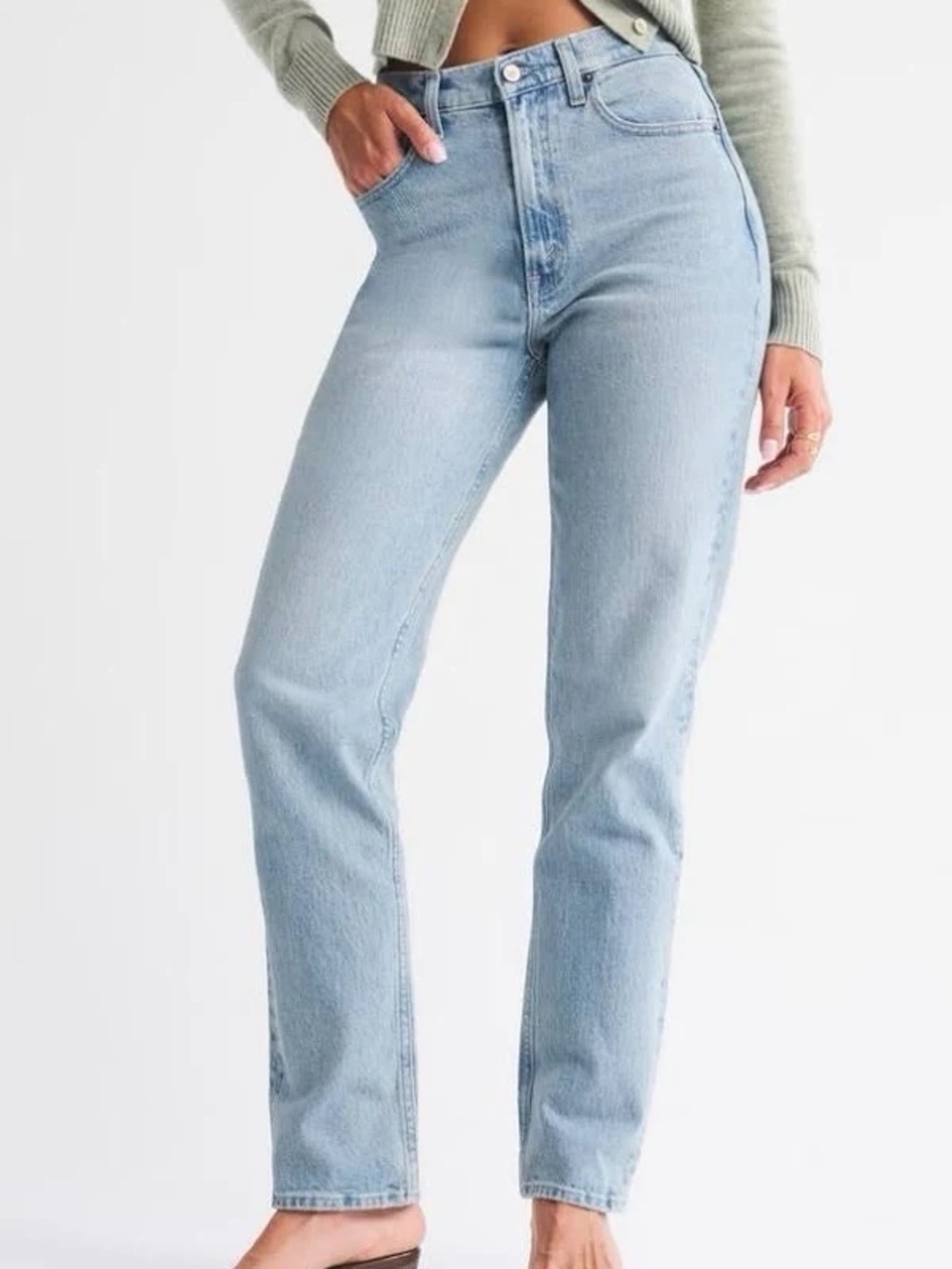 Abercrombie & Fitch Curve Love 90s Straight Ultra High Rise Jeans